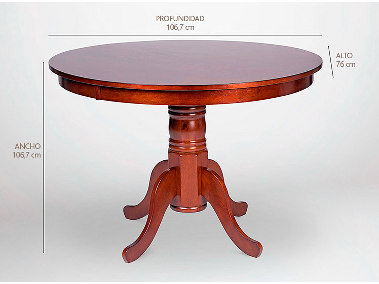 JUEGO DE COMEDOR CIC CALABRIA 6 SILLAS ARENA 7