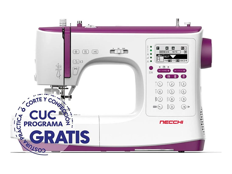 MAQUINA DE COSER NECCHI NC204D CON MESA Y 13 PRENSATELAS 2