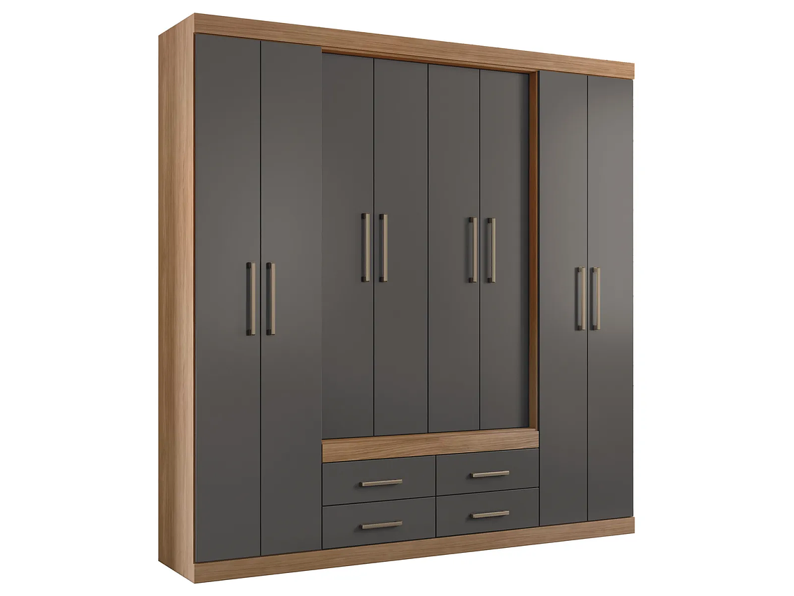 CLÓSET ALTAVISION NÁPOLES 8 PUERTAS 4 CAJONES GRAFITO 1