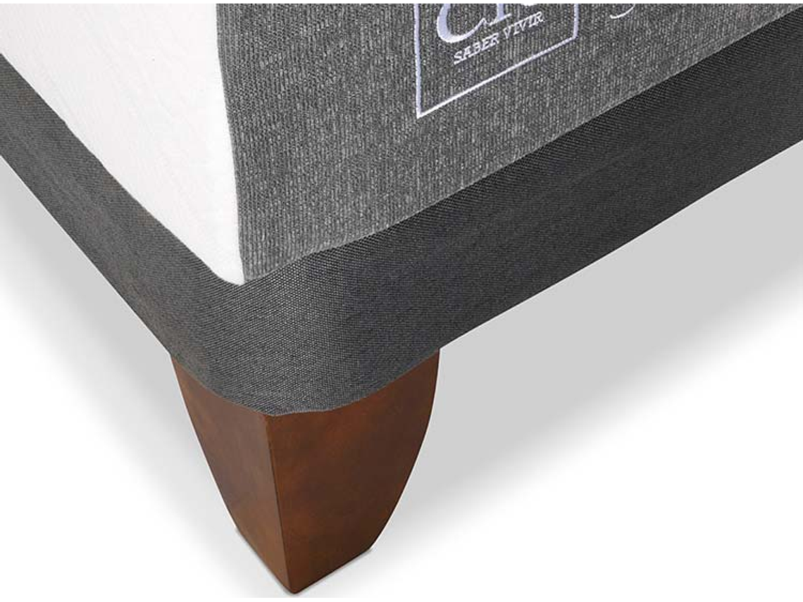 JUEGO DE DORMITORIO CIC CAMA EUROPEA SMART 1 PLAZA + RESPALDO DUBLIN NEGRO 6