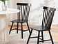 PACK 6 SILLA DE COMEDOR WINDSOR DE MADERA NEGRO - Miniatura 3