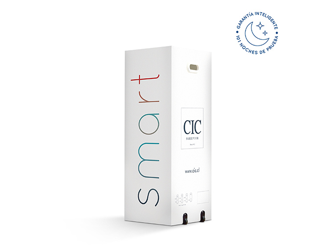 JUEGO DE DORMITORIO CIC CAMA EUROPEA SMART 1 PLAZA + RESPALDO DUBLIN NEGRO 9