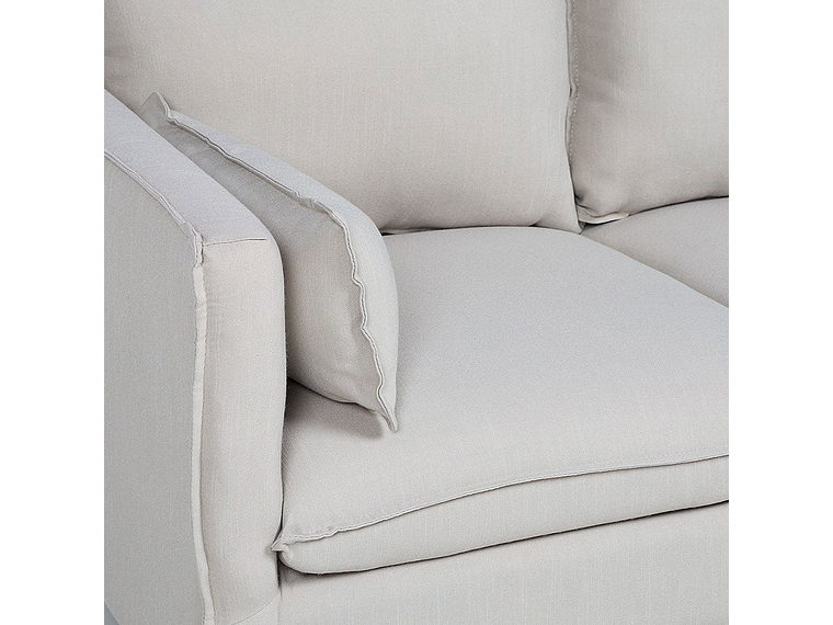 SOFÁ ROSEN TAIN 3 CUERPOS TELA BEIGE 8