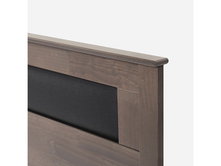 CAMA EUROPEA PRATTA 1,5 PLAZAS P. MADERA+MUEBLES FERRARA GRA 5