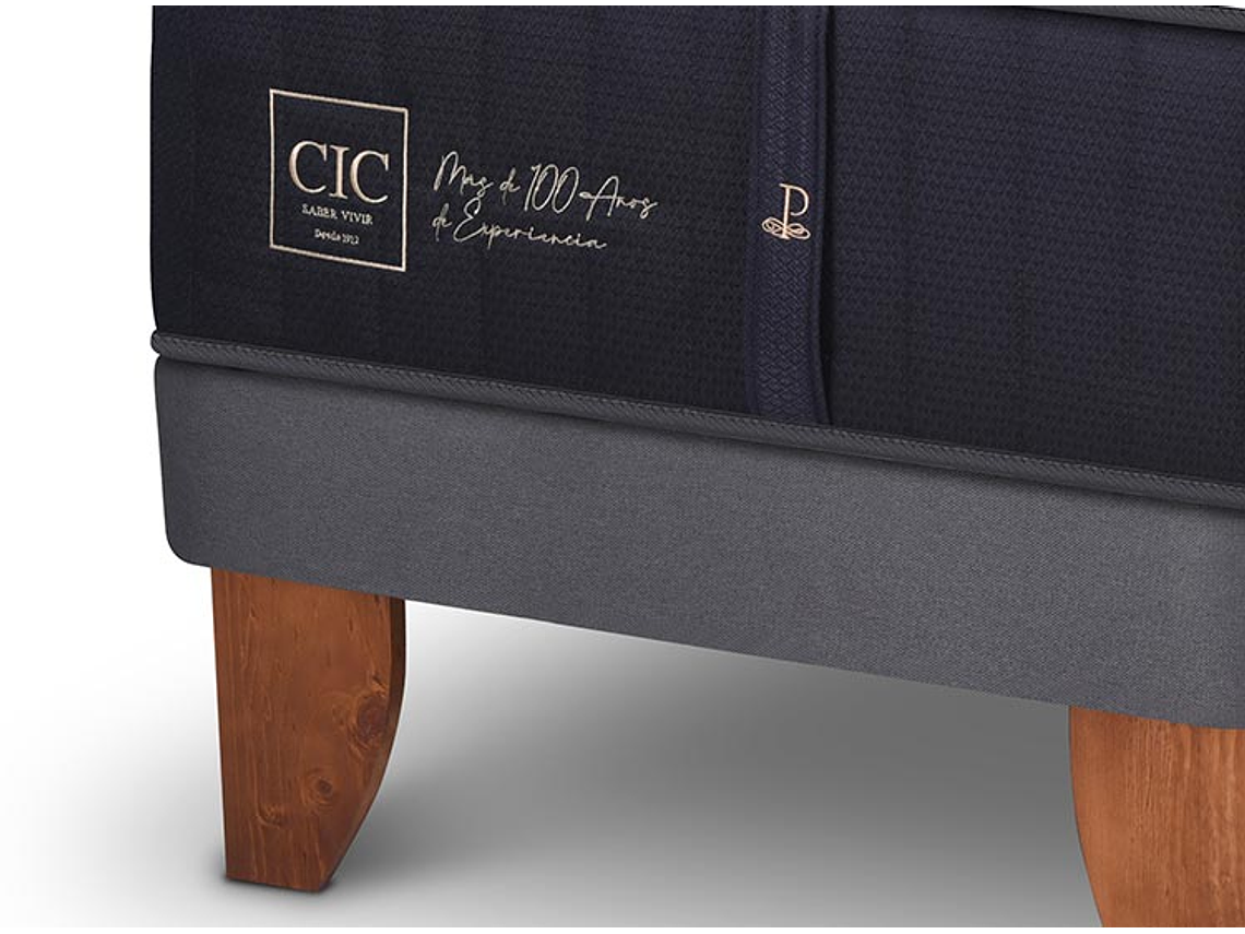 JUEGO DE DORMITORIO CIC CAMA EUROPEA PREMIUM KING + SET NEW TORINO 4