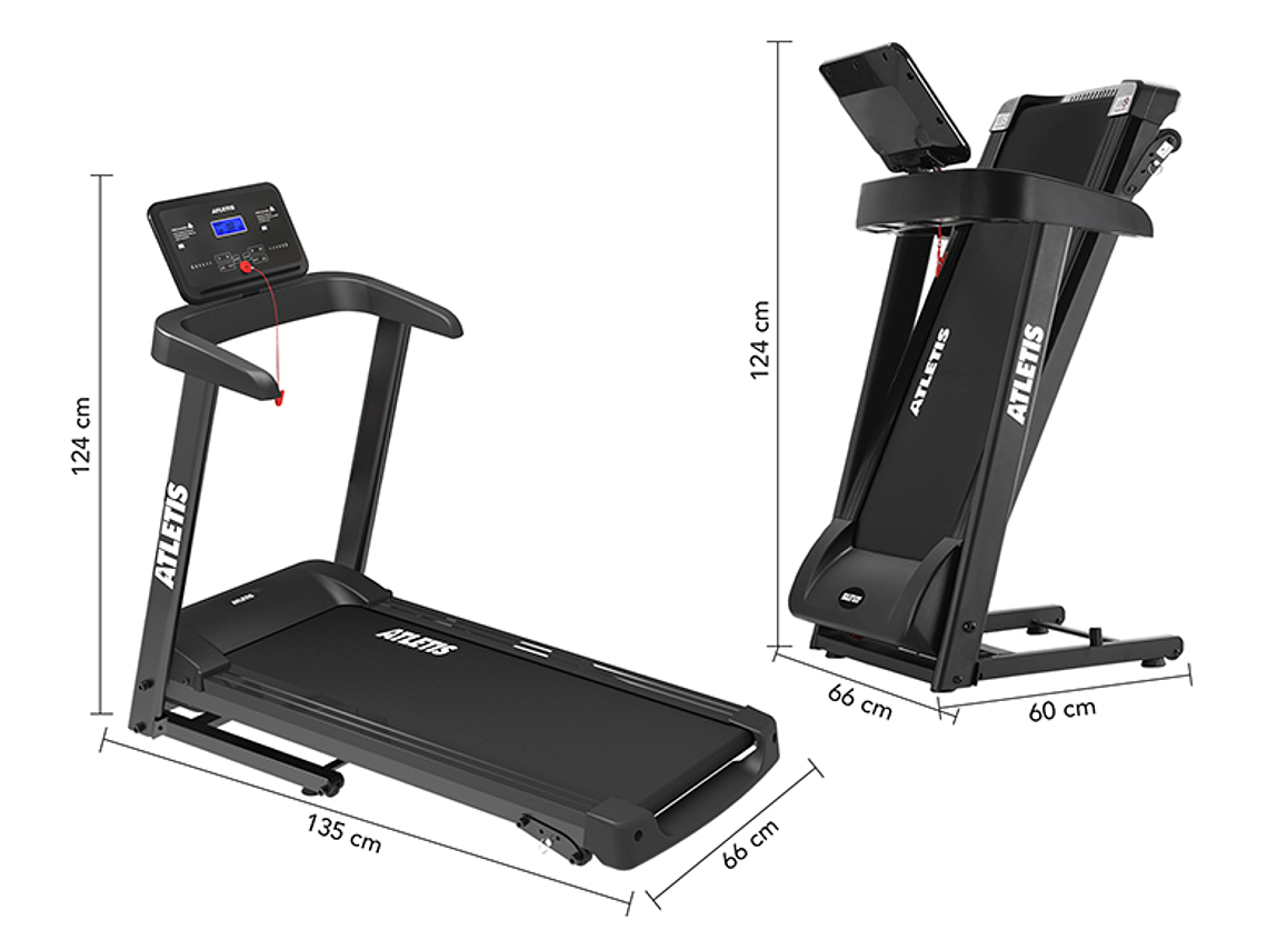 TROTADORA ATLETIS ENDURANCE VI 12.8KM/H 2.0HP PLEGABLE 6