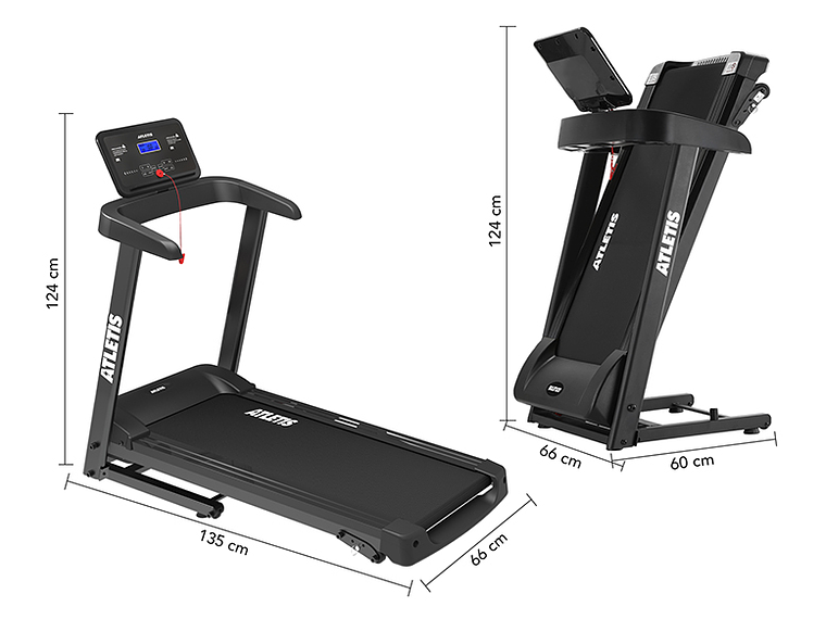 TROTADORA ATLETIS ENDURANCE VI 12.8KM/H 2.0HP PLEGABLE 6