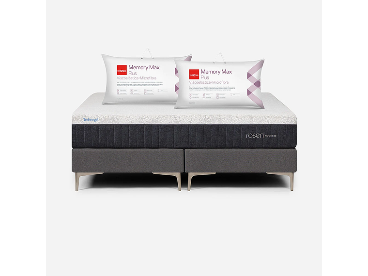 CAMA EUROPEA NOVUS KING + ALMOHADA MEMORY MAX PLUS 1