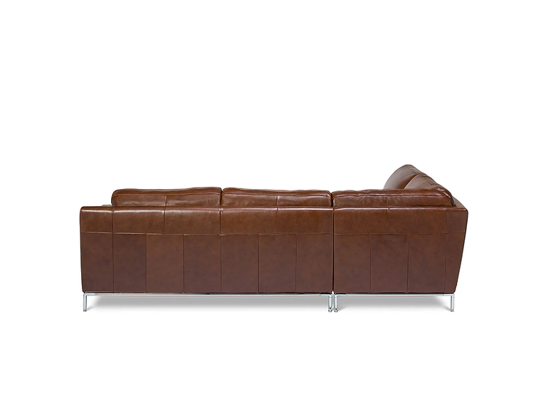 SOFÁ SECCIONAL ROSEN KRIS IZQUIERDO CUERO MARRON 2