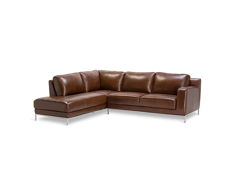 SOFÁ SECCIONAL ROSEN KRIS IZQUIERDO CUERO MARRON 4
