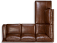 SOFÁ SECCIONAL ROSEN KRIS IZQUIERDO CUERO MARRON - Miniatura 5