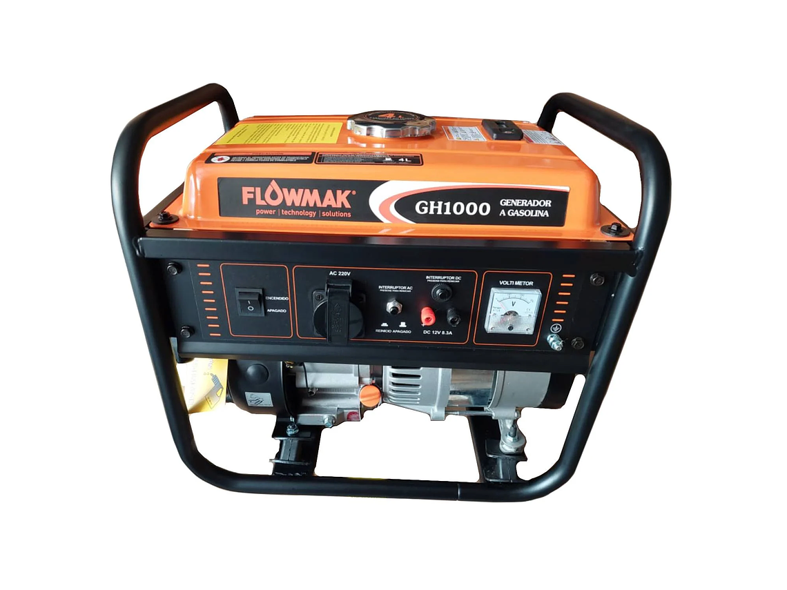 GENERADOR ELE CTRICO A GASOLINA FLOWMAK 800W 220V GH1000 1