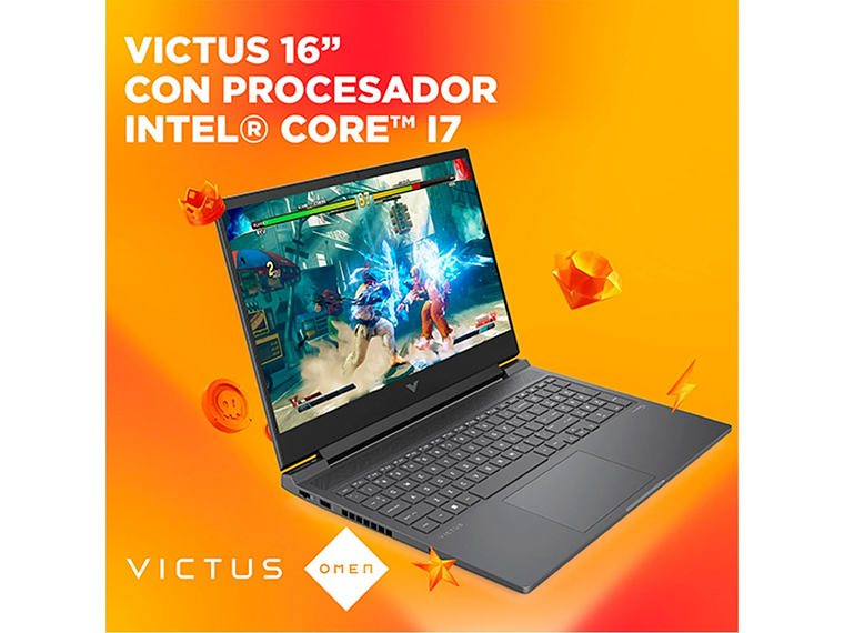 NOTEBOOK GAMER HP VICTUS 16-R1016LA INTEL CORE I7 32GB RAM 1TB SSD NVIDIA RTX 4070 16.1” 7