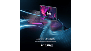 NOTEBOOK ACER GAMER NITRO V15 ANV15-51-53W1-1 INTEL CORE I5 16GB RAM 512GB SSD NVIDIA RTX 2050 15.6”