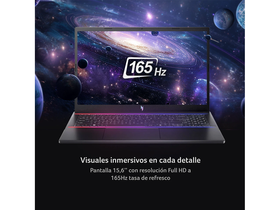 NOTEBOOK ACER GAMER NITRO V15 ANV15-51-53W1-1 INTEL CORE I5 16GB RAM 512GB SSD NVIDIA RTX 2050 15.6” 7
