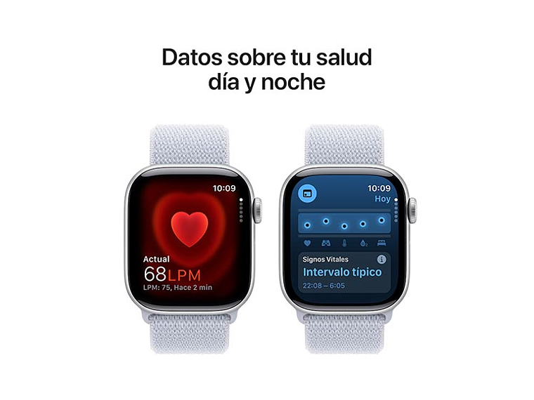 APPLE WATCH SERIE 10 42MM PLATA ALUMINIO CORREA LOOP DEPORTIVA 2