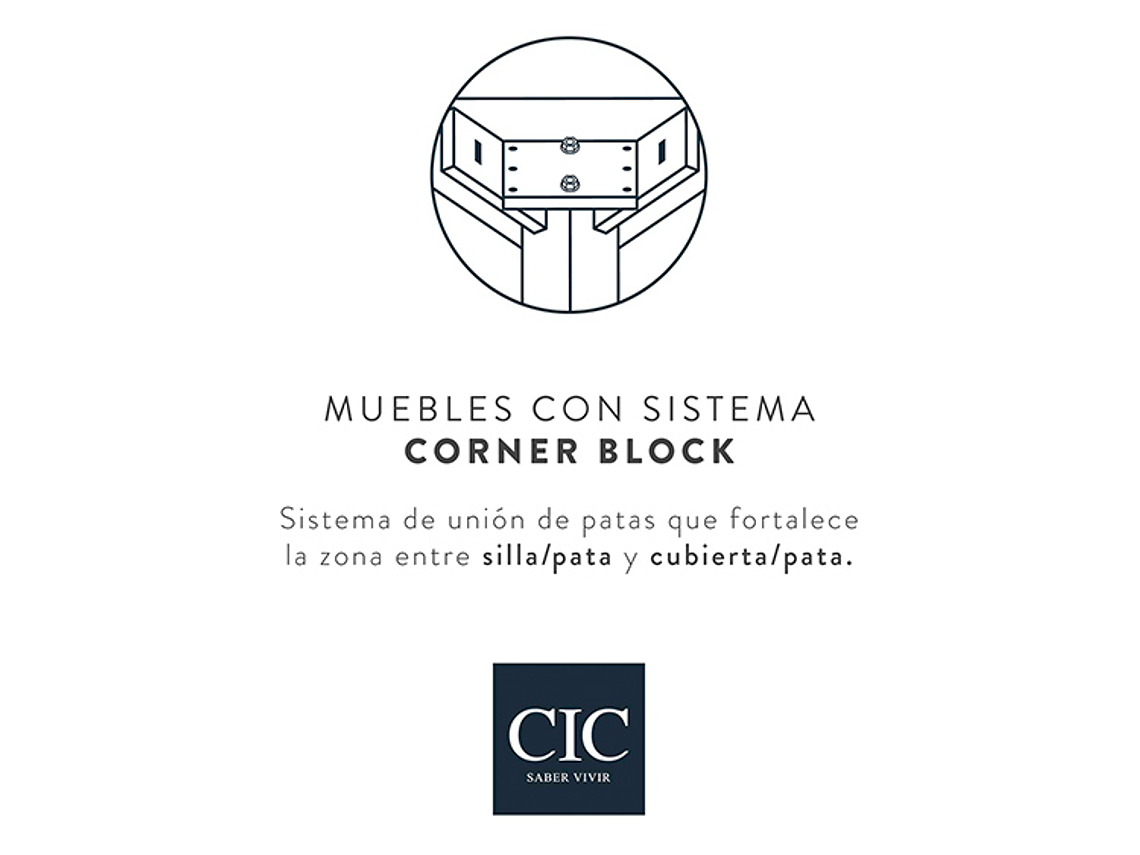 JUEGO DE COMEDOR CIC CALABRIA CHOCOLATE 6S 5