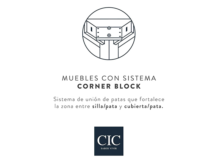 JUEGO DE COMEDOR CIC CALABRIA CHOCOLATE 6S 5