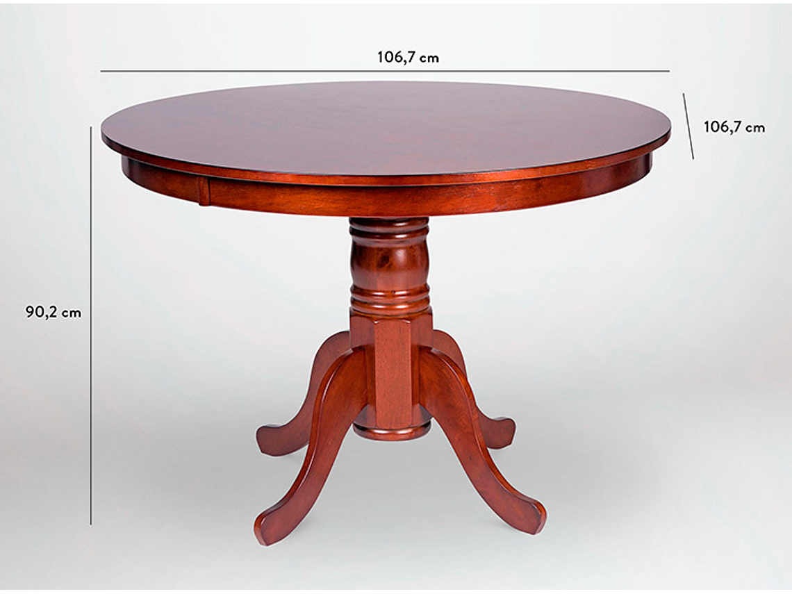 JUEGO DE COMEDOR CIC CALABRIA CHOCOLATE 6S 7