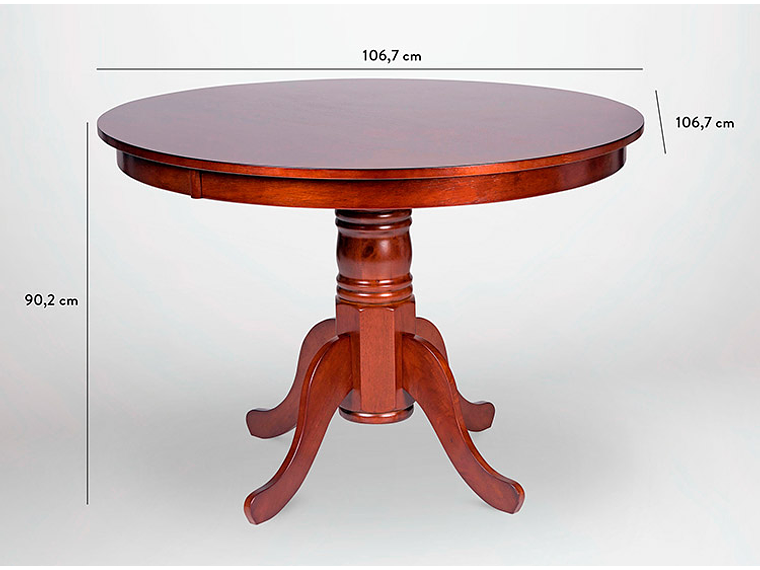 JUEGO DE COMEDOR CIC CALABRIA CHOCOLATE 6S 7