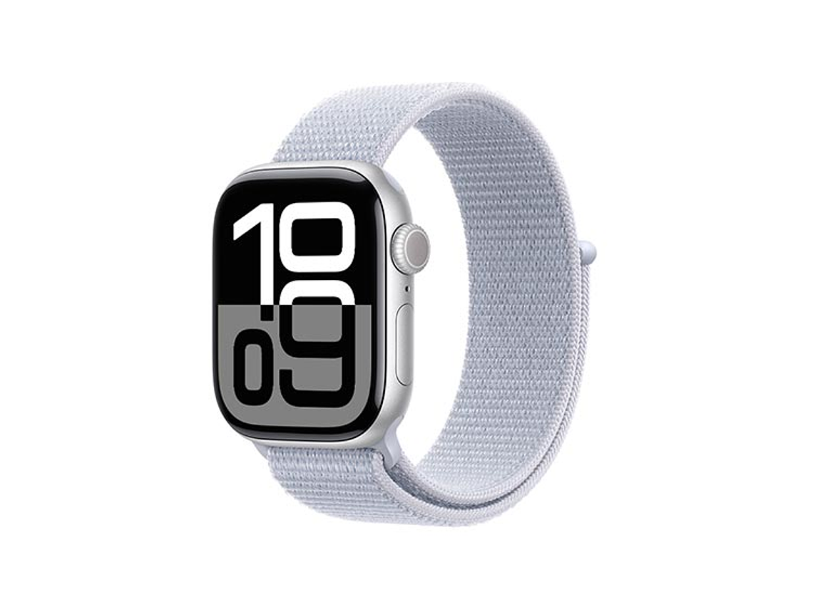 APPLE WATCH SERIE 10 42MM PLATA ALUMINIO CORREA LOOP DEPORTIVA 7