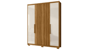 CLÓSET DI PORETTI DESIGN CALIFORNIA 4 PUERTAS 3 CAJONES CAFÉ