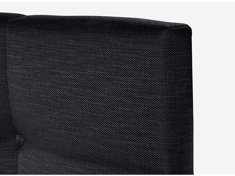 JUEGO DE DORMITORIO ROSEN CAMA EUROPEA INDIE 1.5 PLAZAS GRIS + RESPALDO ISSEY GRAFITO 5