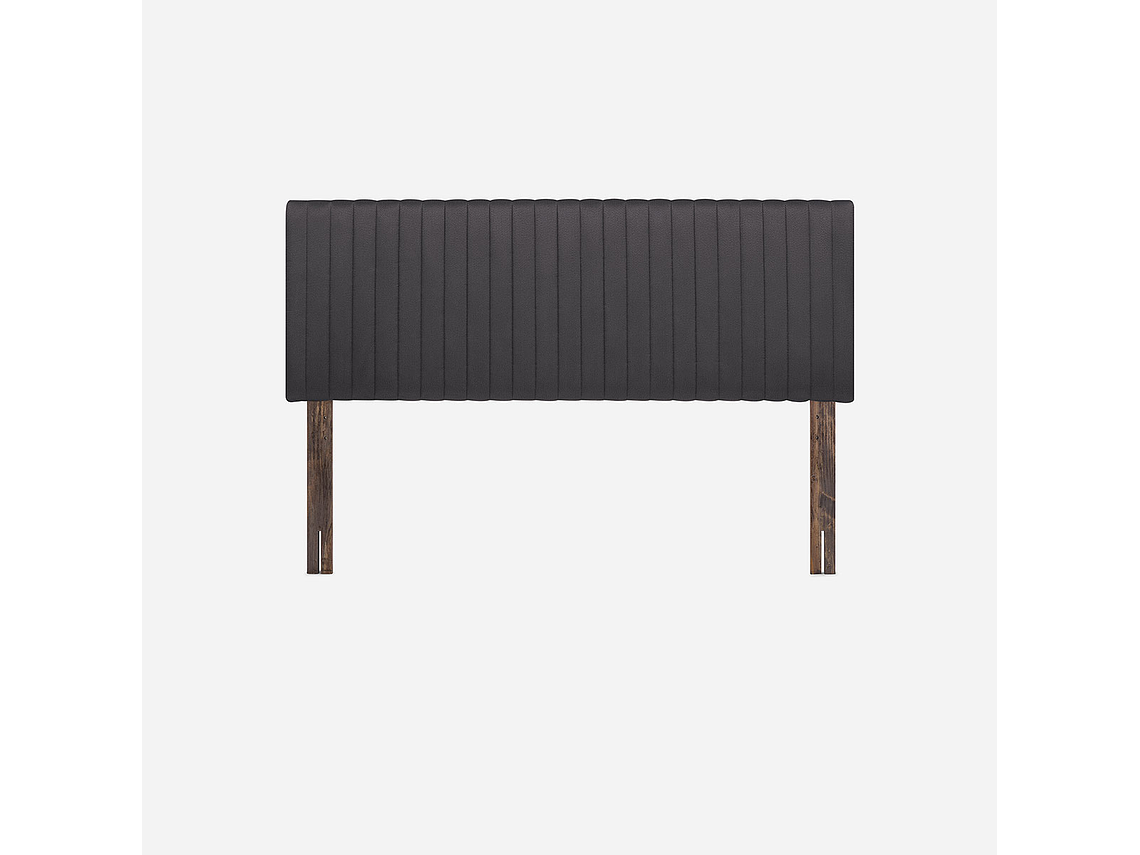 CAMA EUROPEA NEO PLUS KING BD + RESPALDO LUCIO GRAFITO 2