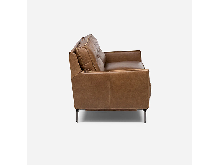 SOFÁ BARI 3 CUERPOS CUERO MARRÓN 2