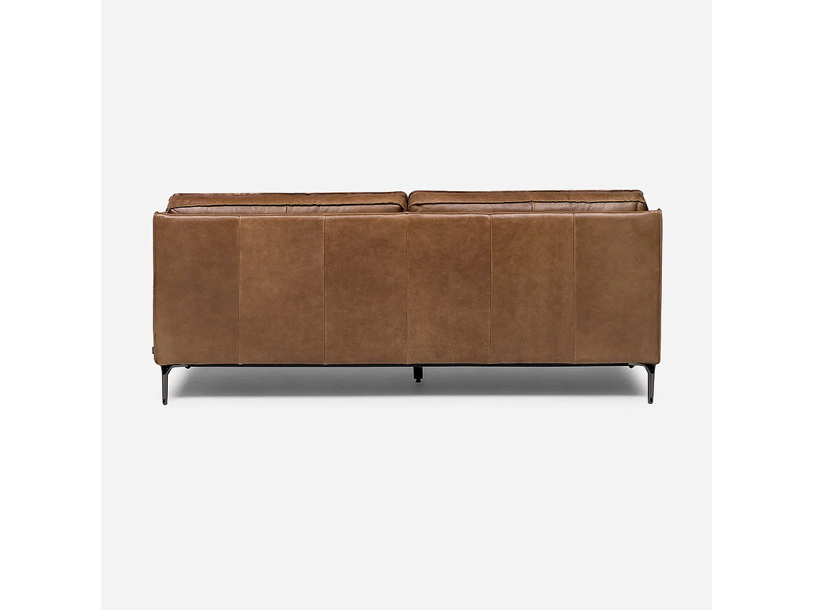 SOFÁ BARI 3 CUERPOS CUERO MARRÓN 3