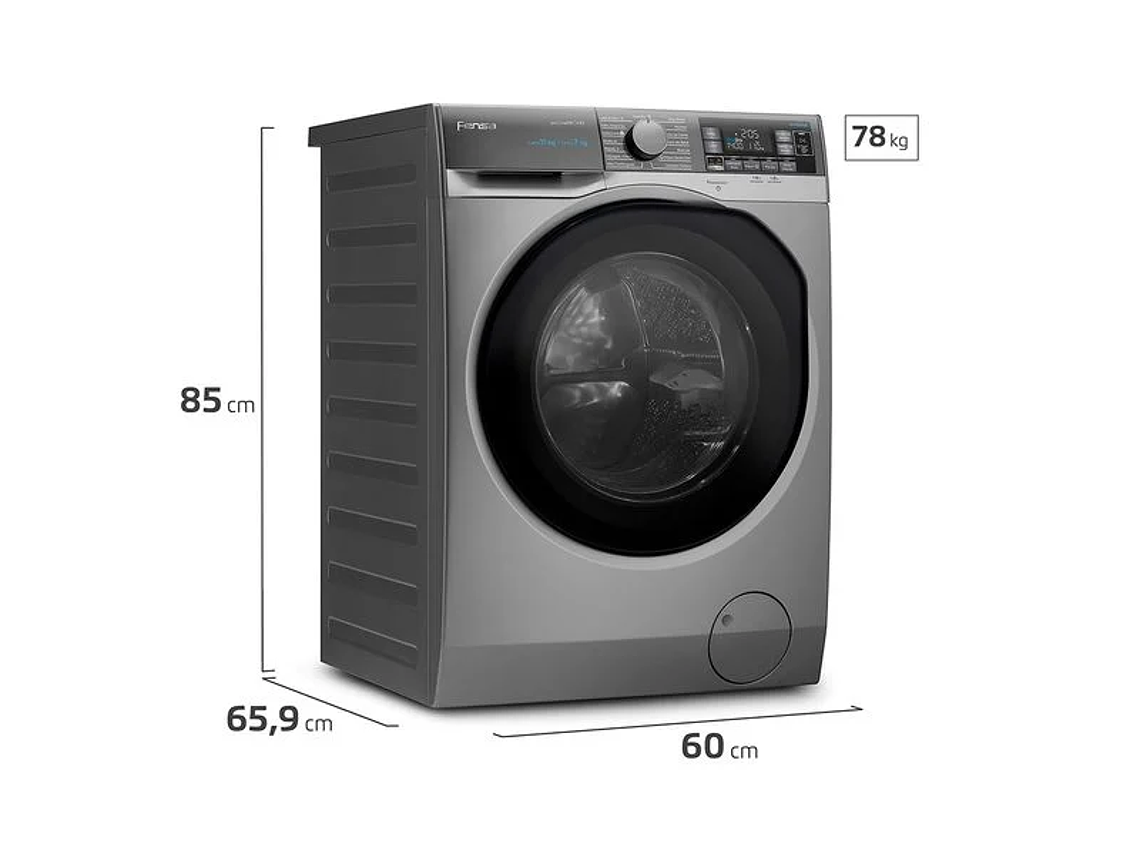 LAVADORA SECADORA FENSA 11/7 KG LAVADO INTELIGENTE 11WD GRIS 5