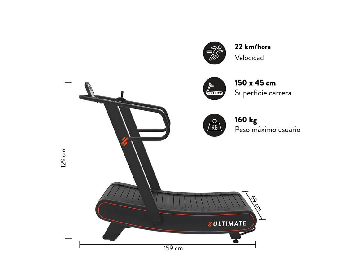 TROTADORA ULTIMATE FITNESS C500 CURVA 6