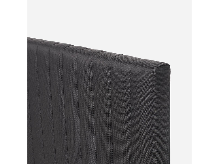 CAMA EUROPEA NEO PLUS KING BD + RESPALDO LUCIO GRAFITO 4