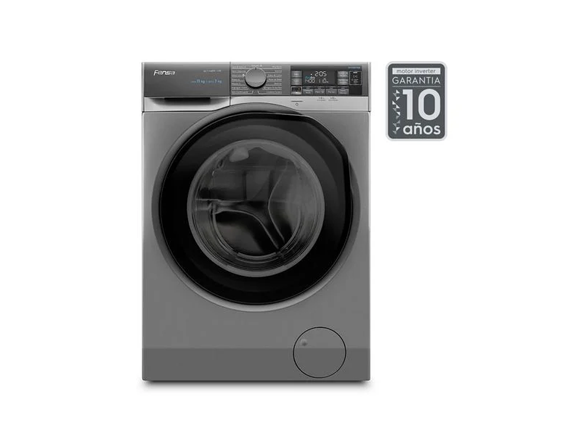 LAVADORA SECADORA FENSA 11/7 KG LAVADO INTELIGENTE 11WD GRIS 6