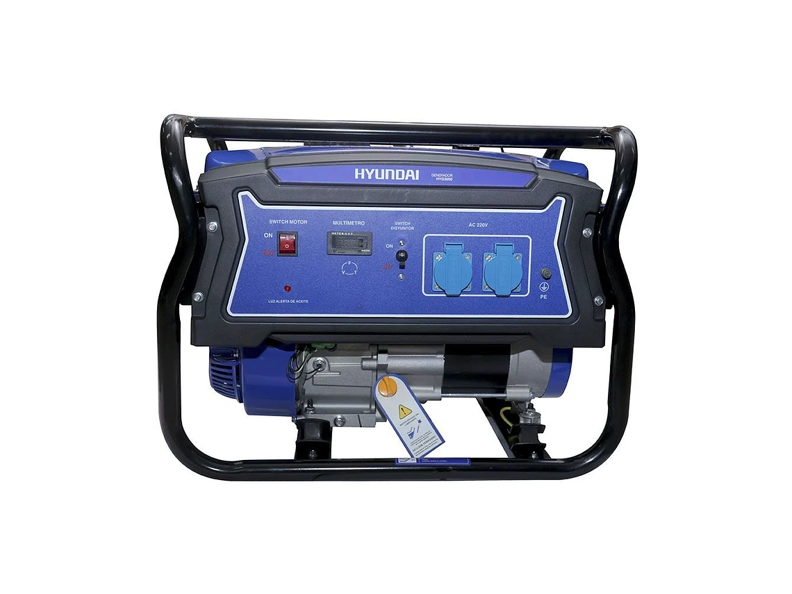 GENERADOR HYUNDAI GASOLINA 2/2 2KVA MOD: 82HYG3050 1
