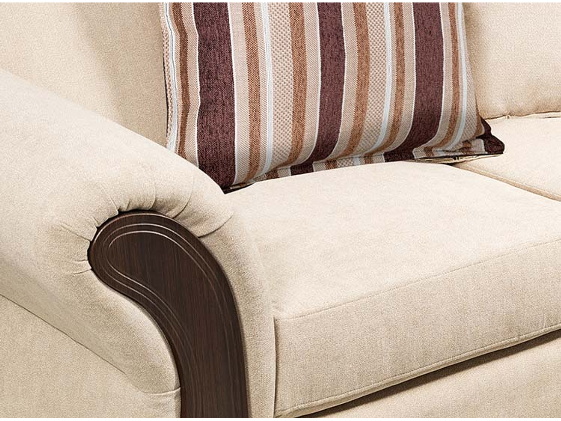 JUEGO DE LIVING INNOVAMUEBLES PALERMO TELA YF BEIGE 32 7