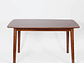 MESA COMEDOR NECTAR STRAUSS 160 X 90 CM MADERA CAUCHO - Miniatura 1