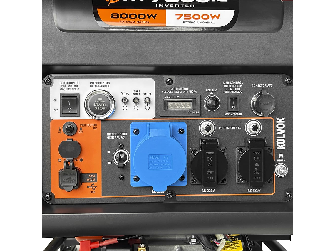 GENERADOR MONO XT7800IG 8KVA GASOLINA 6