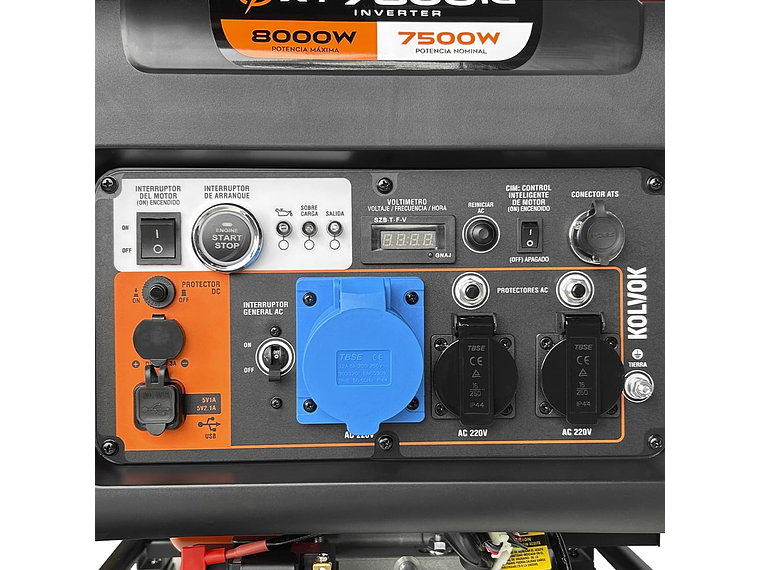 GENERADOR MONO XT7800IG 8KVA GASOLINA 6