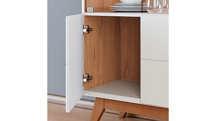 VITRINA DI PORETTI DESIGN NORONHA 4 PUERTAS BLANCO