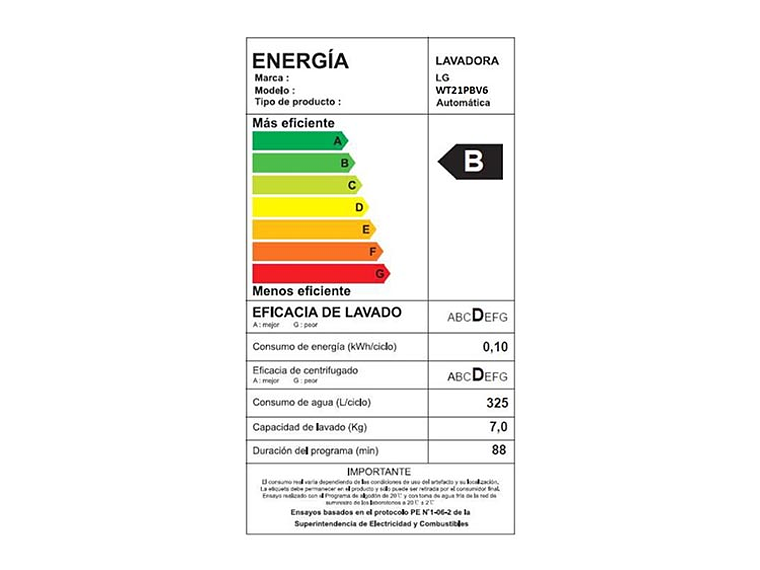LAVADORA CARGA SUPERIOR LG WT21PBV6 21KG NEGRO 11