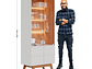 VITRINA DI PORETTI DESIGN NORONHA 4 PUERTAS BLANCO - Miniatura 3