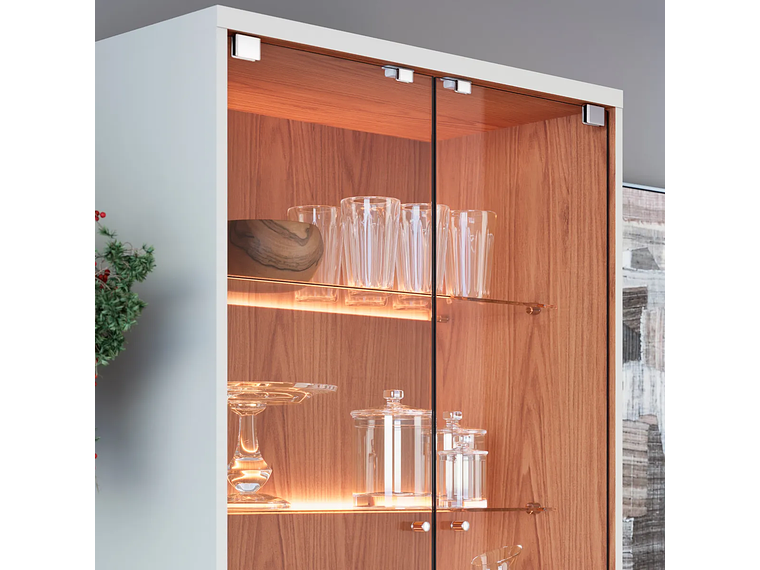 VITRINA DI PORETTI DESIGN NORONHA 4 PUERTAS BLANCO 4