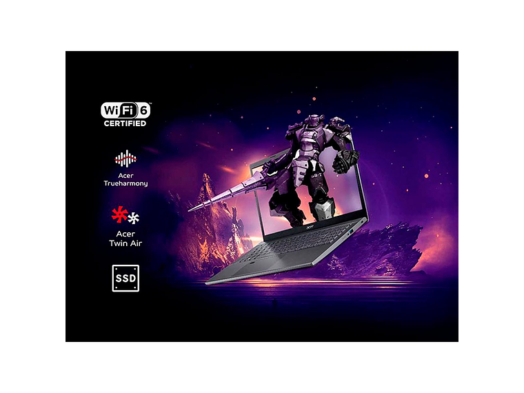 NOTEBOOK GAMER ACER ASPIRE 5 A515-58GM-56XX-1 INTEL CORE I5 16GB RAM 512GB SSD NVIDIA RTX 2050 15.6 8