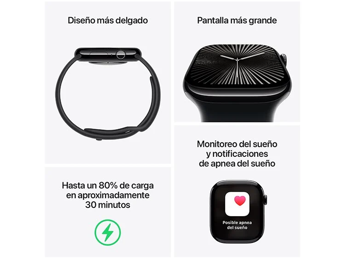 APPLE WATCH S10 ALUMINIO 42MM SPORT LOO ROSE GOLD 2