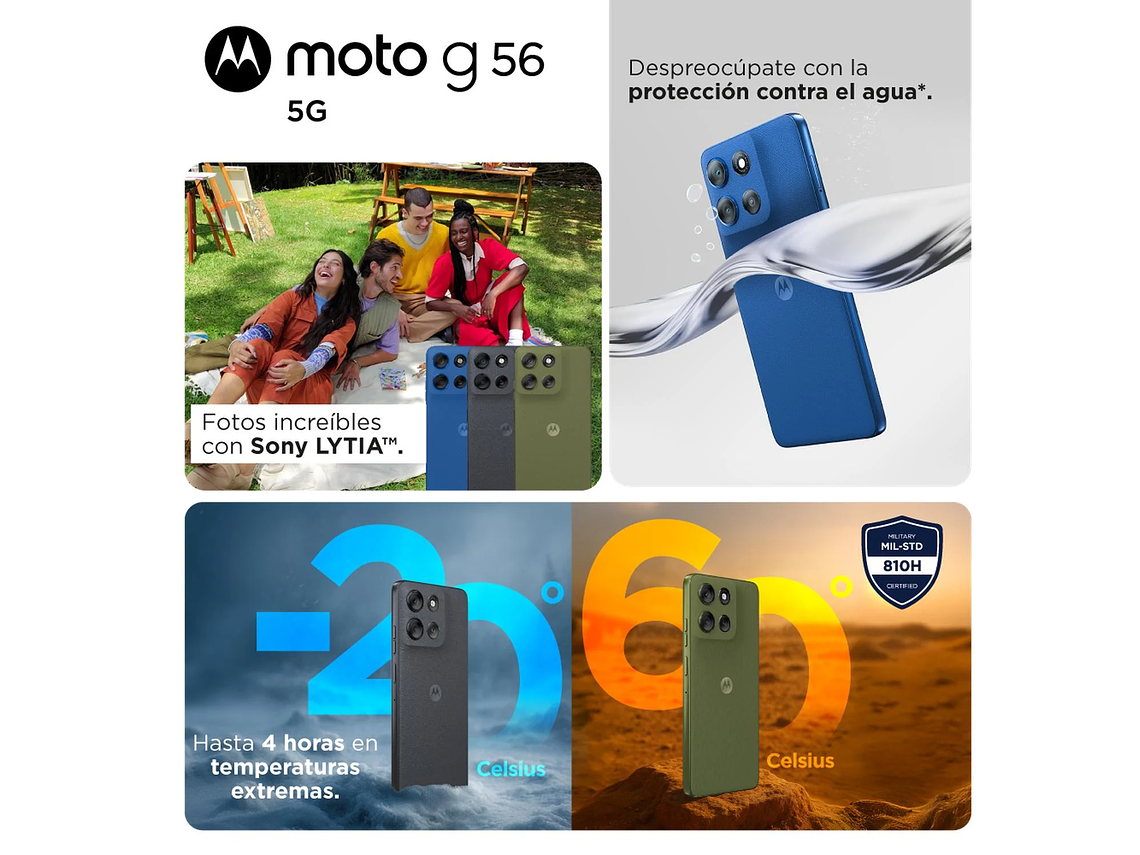 MOTOROLA MOTO G56 8+256GB AZUL 8