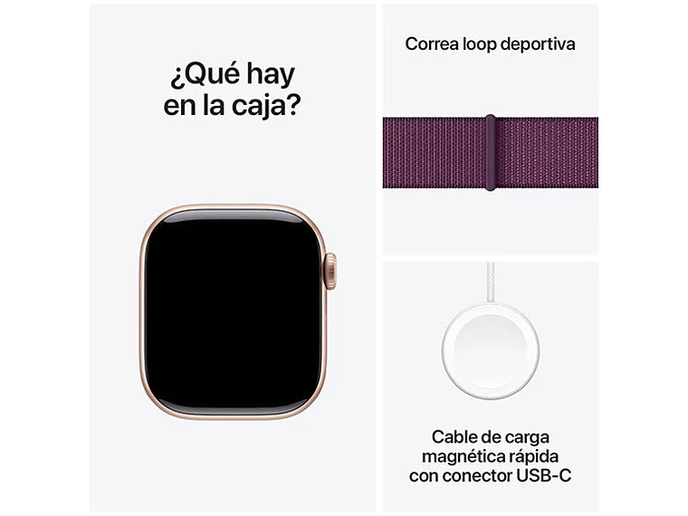 APPLE WATCH S10 ALUMINIO 42MM SPORT LOO ROSE GOLD 3