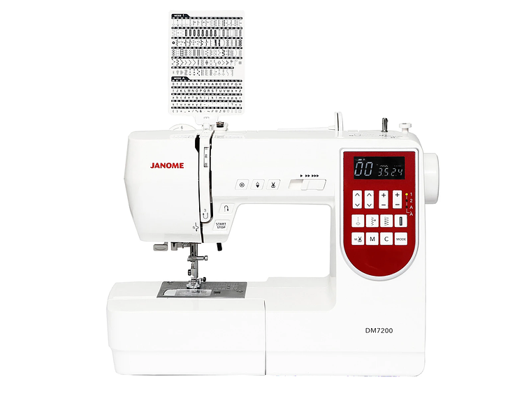 COMBO JANOME MÁQUINA DE COSER DM7200 + OVERLOCK 8002D 1
