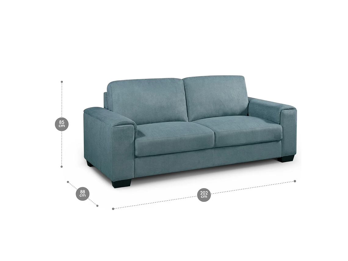 SOFÁ ROSEN ROBLEDA 3 CUERPOS DENIM 3