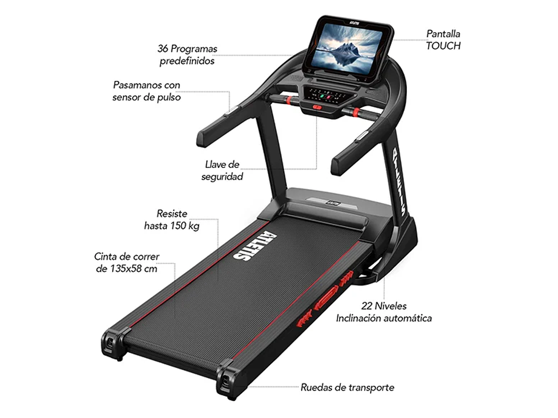 TROTADORA PROFESIONAL X3000 20 KM/H 3.0 HP PANTALLA TÁCTIL 6